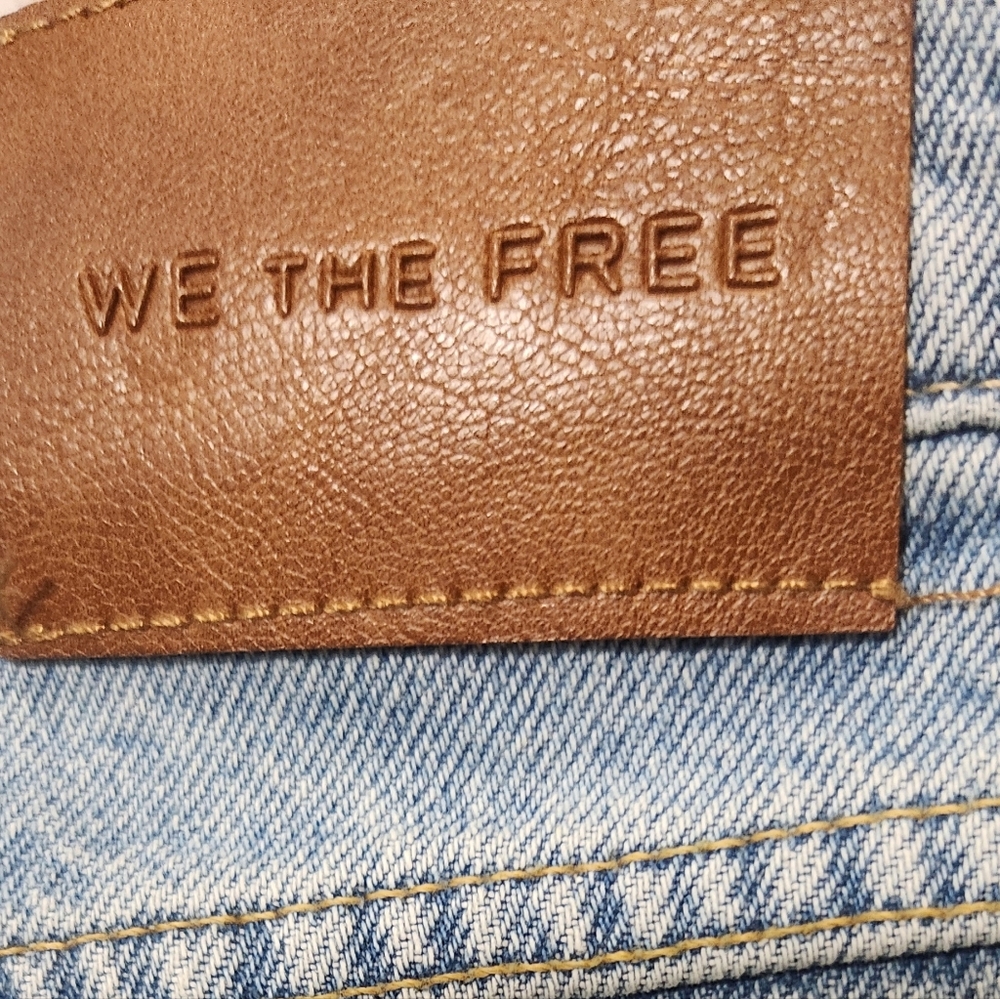 Free People We The Free Jam Session Relaxed Capri Light Jeans - Picture 15 of 15